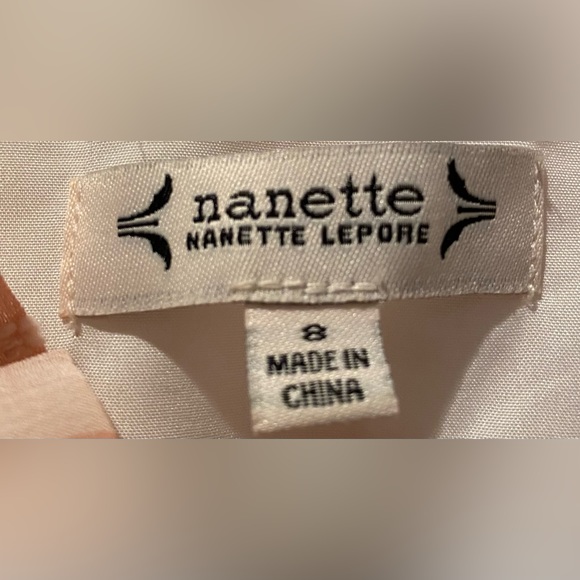 Nanette Lepore Pink Blush Gingham Check Swiss Dot Babydoll Mini Dress - Picture 4 of 7